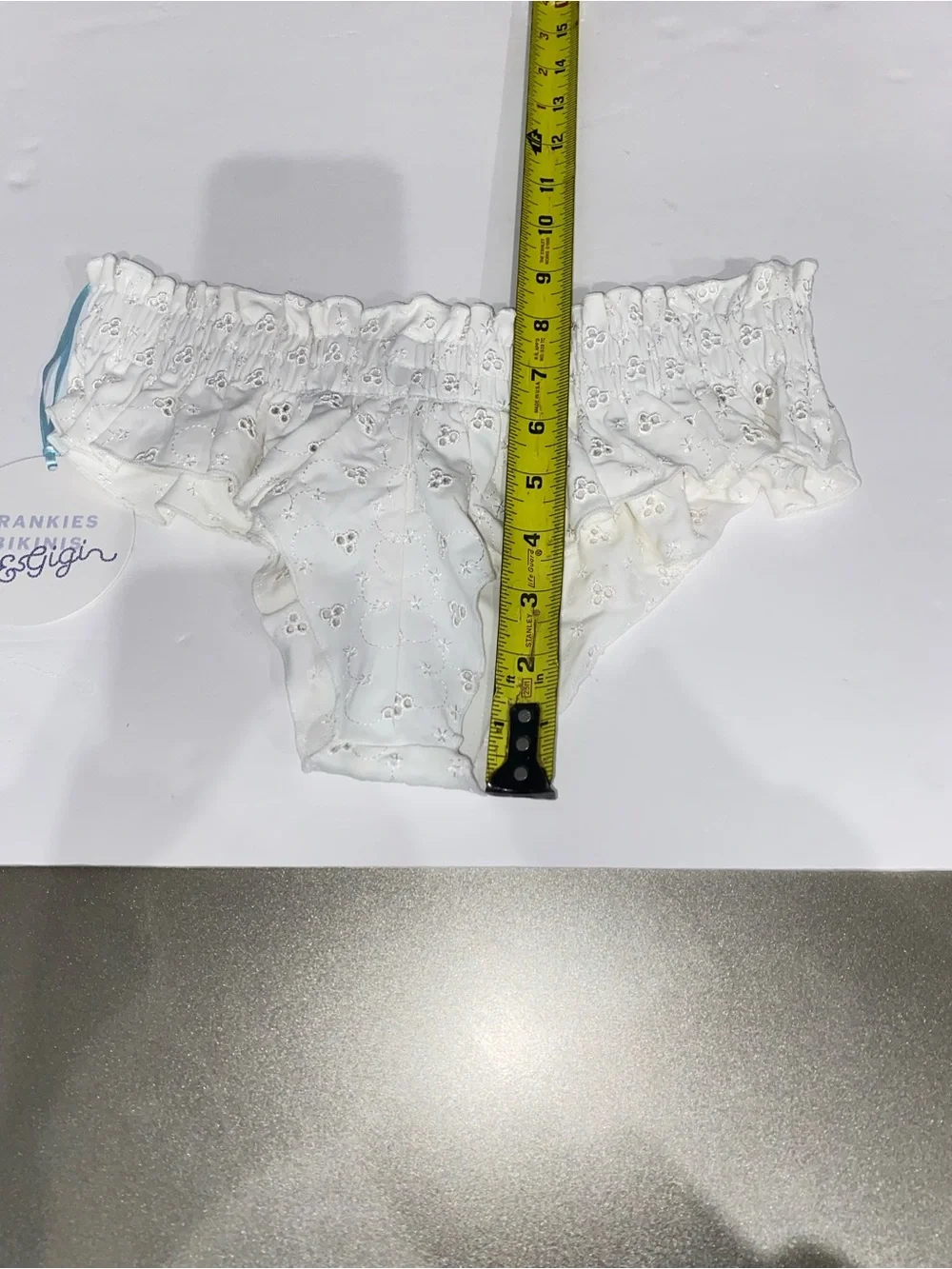Frankies Bikinis × Gigi Hadid Eyelet White Bikini